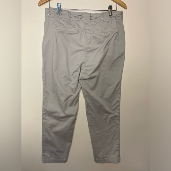 Nautica Gray Chinos with X String Belt Line Details Boating Pants Women’s Size 8 - Picture 7 of 11